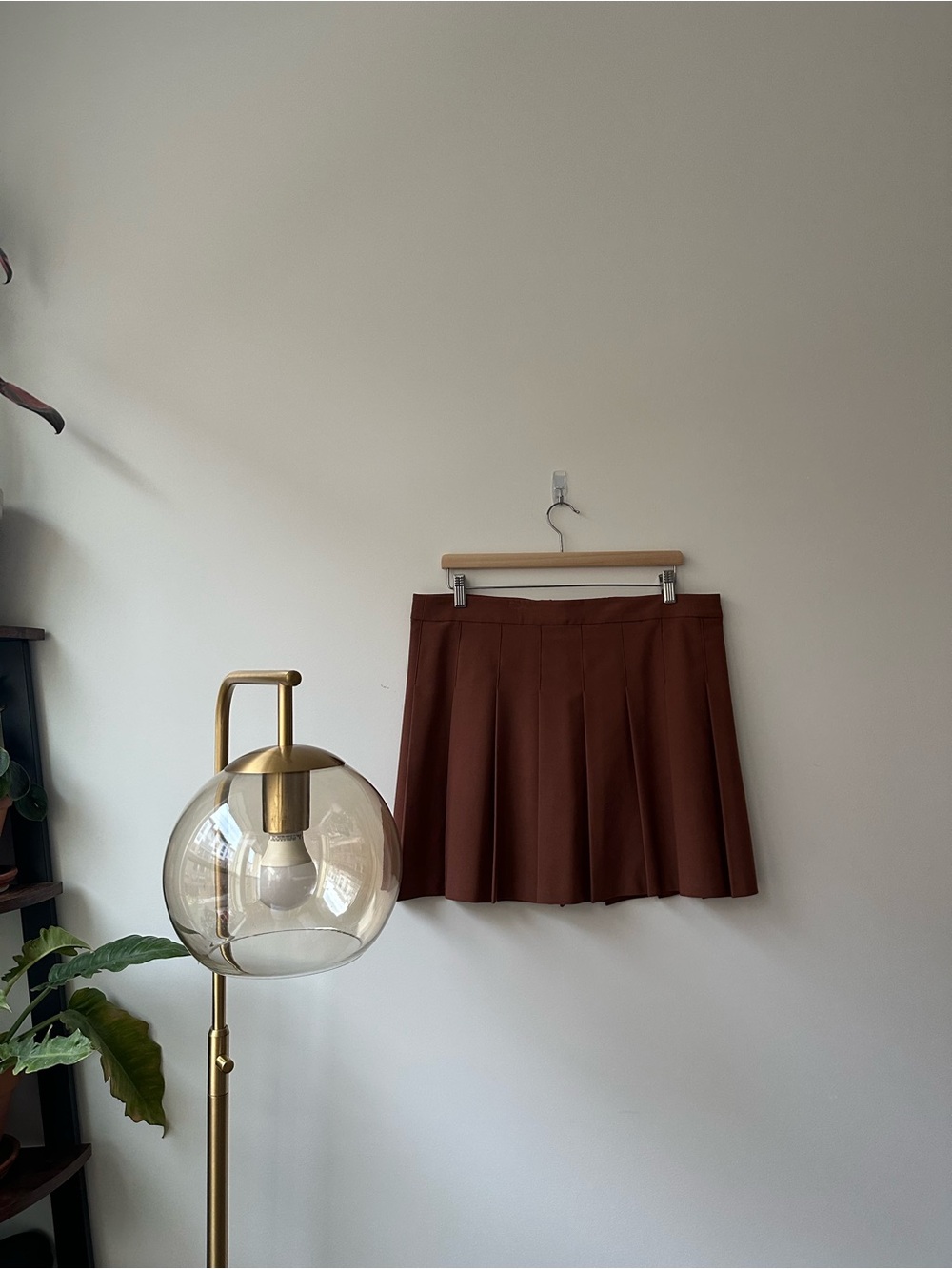 Sunday Best Chocolate Brown Pleated Mini Skirt